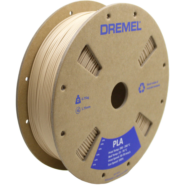 Dremel 3D Filamento PLA 1.75mm 0.75kg Beige Mate para impresora 3D45