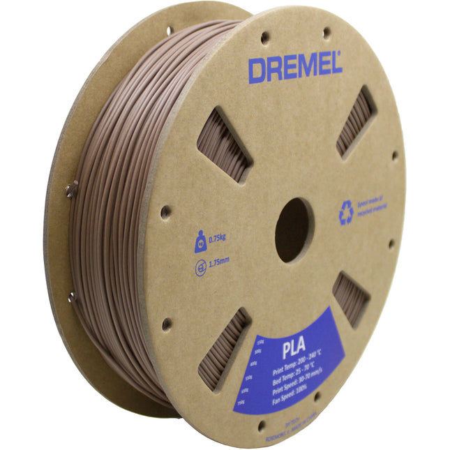 Dremel 3D Filamento PLA 1.75mm 0.75kg Marrón Mate Compatible 3D45