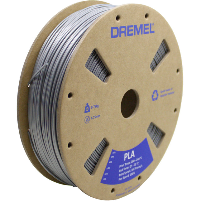 Dremel 3D Filamento PLA 1.75mm 0.75 kg Gris para 3D40 y 3D45