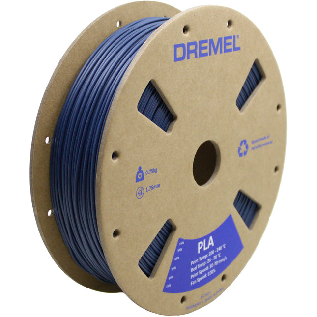 Dremel 3D Filamento PLA 1.75mm 0.75kg Azul Marino Mate para impresoras 3D