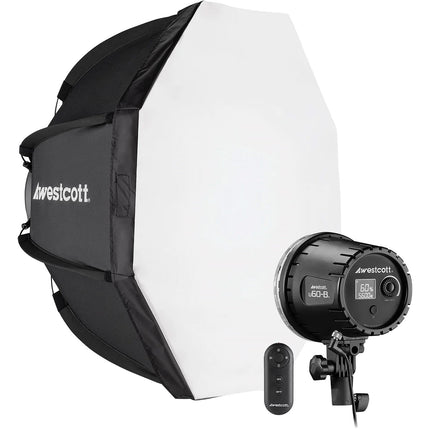 Westcott U60-B Monolight LED Bi-Color Kit Luz 2950 Lux Octabox 22"