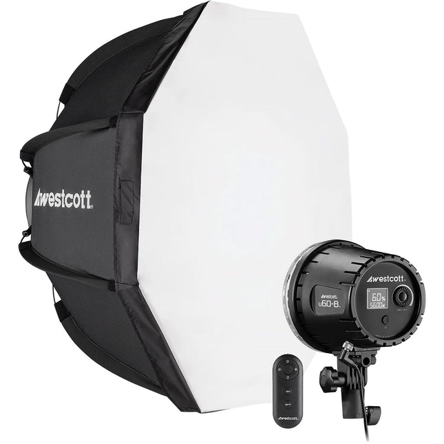 Westcott U60-B Monolight LED Bi-Color Kit Luz 2950 Lux Octabox 22"