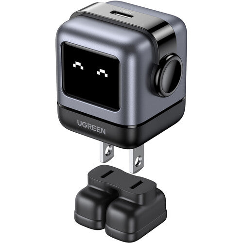 UGREEN Nexode Cargador USB-C PD GaN 30W con Diseño Robot LED