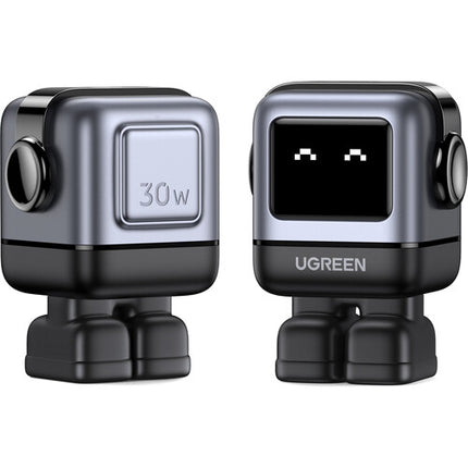 UGREEN Nexode Cargador USB-C PD GaN 30W con Diseño Robot LED