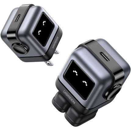 UGREEN Nexode Cargador USB-C PD GaN 30W con Diseño Robot LED