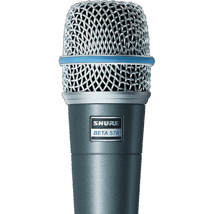 Shure Beta 57A Micrófono Dinámico Diseño Supercardioide con Bolsa y Adaptadores