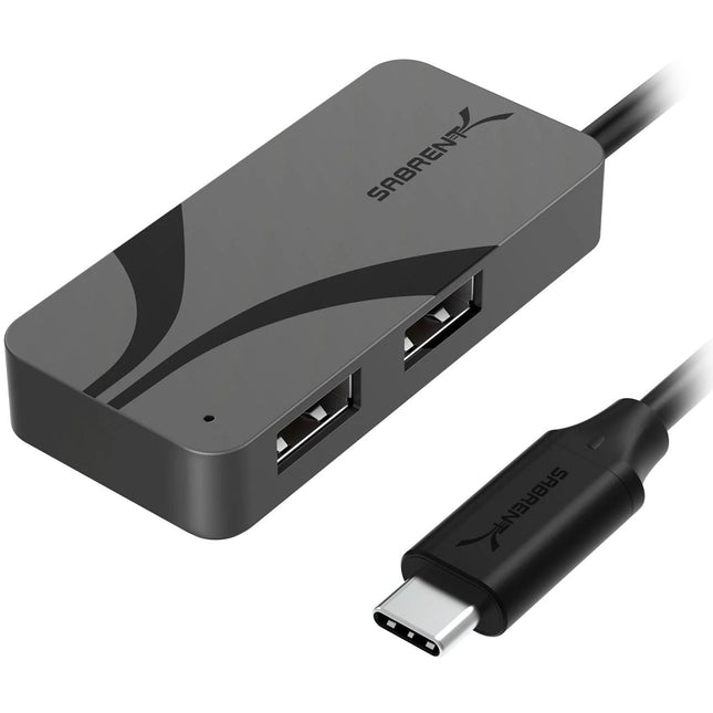 Sabrent HB-C4WP Hub USB-C 3 Puertos con 5.9 Cable 100W Power Delivery