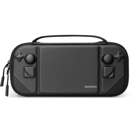 tomtoc FancyCase-G38 Funda rígida para Steam Deck negra resistente salpicaduras con protección joystick
