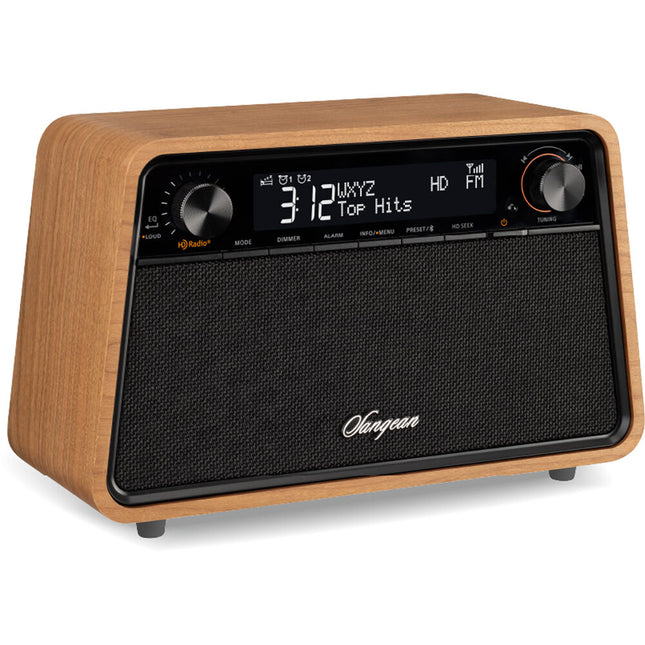 Sangean HDR-19 Radio de Mesa AM FM RDS HD Bluetooth con 40 Presets y Entrada AUX