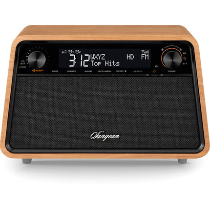 Sangean HDR-19 Radio de Mesa AM FM RDS HD Bluetooth con 40 Presets y Entrada AUX