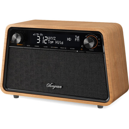 Sangean HDR-19 Radio de Mesa AM FM RDS HD Bluetooth con 40 Presets y Entrada AUX