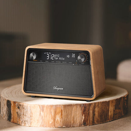 Sangean HDR-19 Radio de Mesa AM FM RDS HD Bluetooth con 40 Presets y Entrada AUX