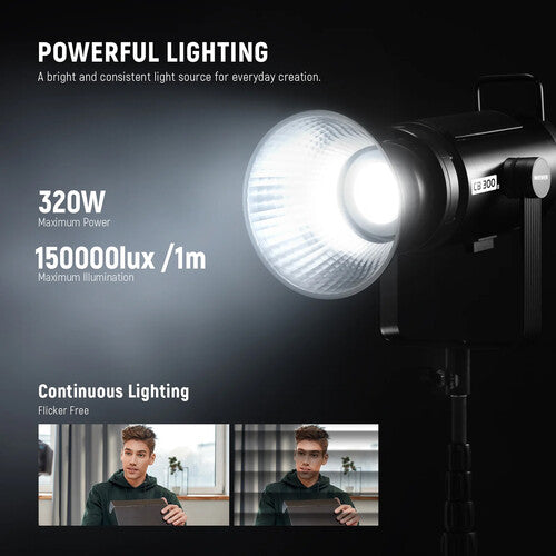 Neewer CB300B Monolight LED Bicolor 150000 Lux 2700-6500K con Reflector