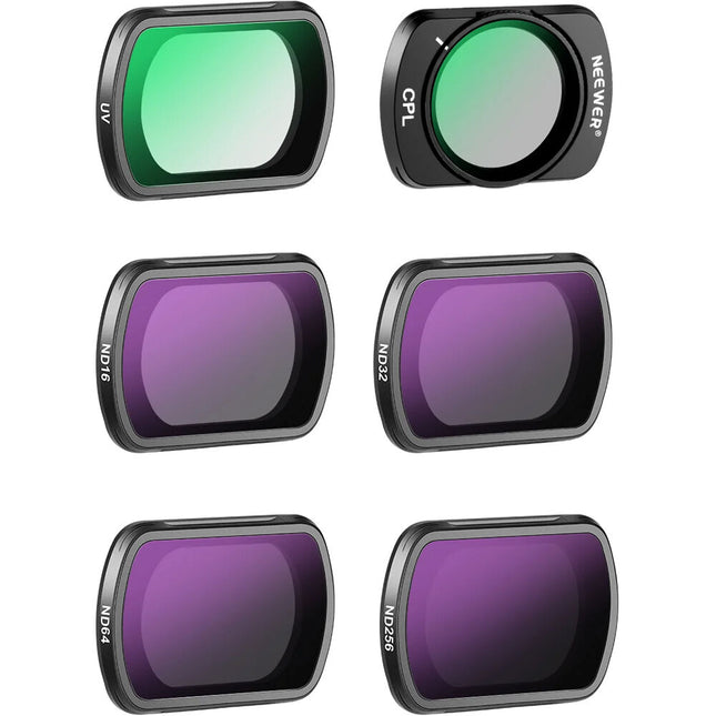 Filtro ND PL para DJI Osmo Pocket 3 Set de 6 piezas con CPL UV y Estuche