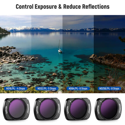 Filtro ND PL para DJI Osmo Pocket 3 Set de 6 piezas con CPL UV y Estuche