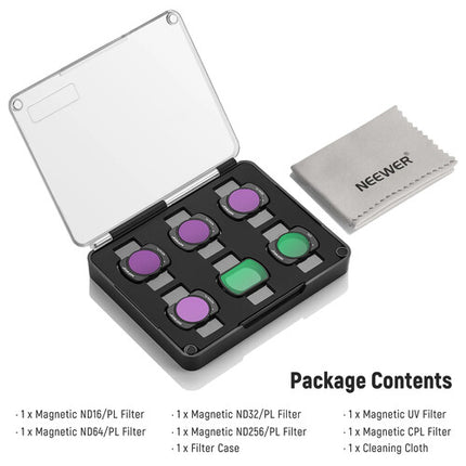 Filtro ND PL para DJI Osmo Pocket 3 Set de 6 piezas con CPL UV y Estuche