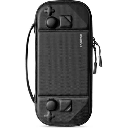 tomtoc FancyCase-G38 Funda rígida para Steam Deck negra resistente salpicaduras con protección joystick