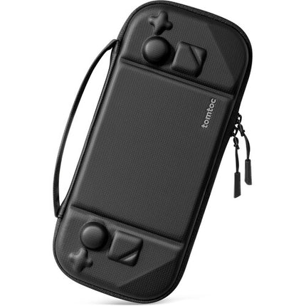 tomtoc FancyCase-G38 Funda rígida para Steam Deck negra resistente salpicaduras con protección joystick