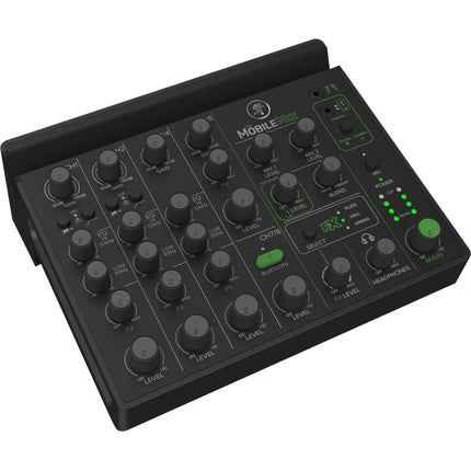 Mackie MobileMix Mezclador de Sonido en Vivo 8 Canales 2 Entradas XLR Phantom Power