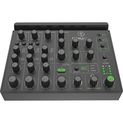 Mackie MobileMix Mezclador de Sonido en Vivo 8 Canales 2 Entradas XLR Phantom Power