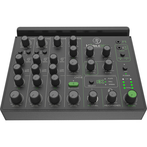 Mackie MobileMix Mezclador de Sonido en Vivo 8 Canales 2 Entradas XLR Phantom Power