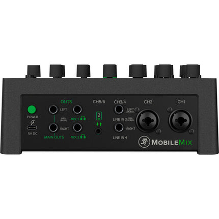 Mackie MobileMix Mezclador de Sonido en Vivo 8 Canales 2 Entradas XLR Phantom Power