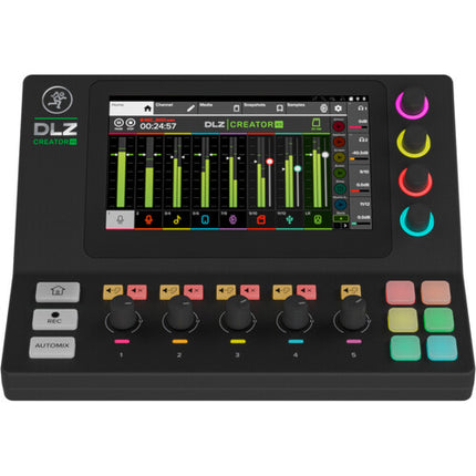 Mackie DLZ Creator XS mezclador digital para streaming pantalla táctil 7 pulgadas