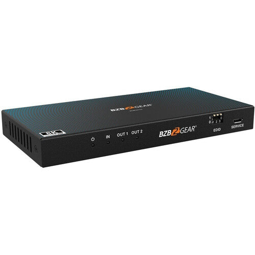 BZBGEAR Splitter HDMI 2.1 1x2 8K60 con Extraidor de Audio 40 Gb/s