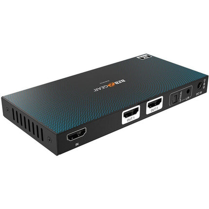 BZBGEAR Splitter HDMI 2.1 1x2 8K60 con Extraidor de Audio 40 Gb/s