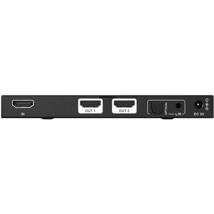 BZBGEAR Splitter HDMI 2.1 1x2 8K60 con Extraidor de Audio 40 Gb/s
