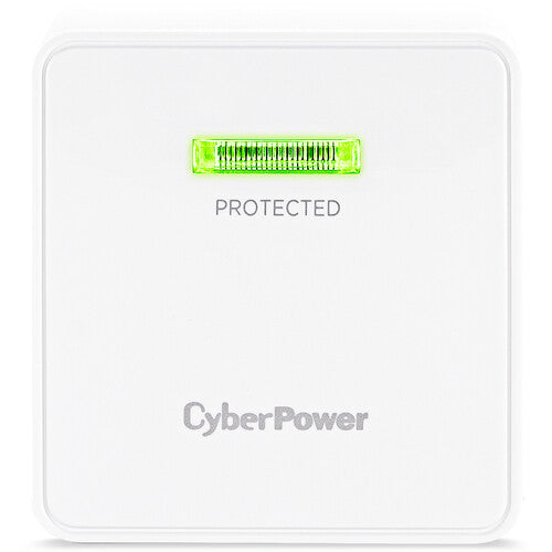 CyberPower HT200W Protector de Sobretensión 2 Salidas 1500 Julios Compacto