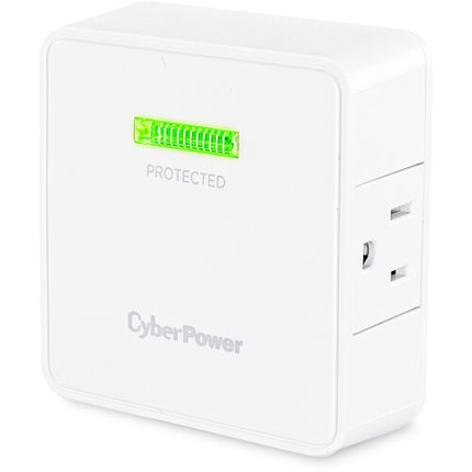 CyberPower HT200W Protector de Sobretensión 2 Salidas 1500 Julios Compacto