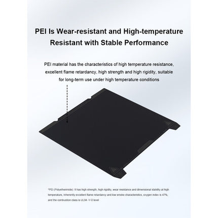 Creality K1 Max Smooth PEI placa de construcción 31.5x31 cm adhesión fuerte flexible