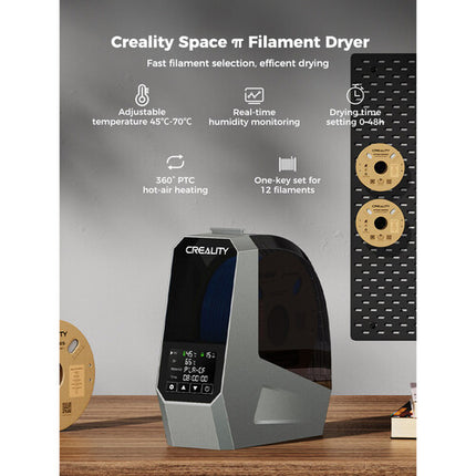 Creality Space Pi Secadora de Filamento Compatible 1.75 y 2.85mm con Pantalla LCD y Control de Humedad