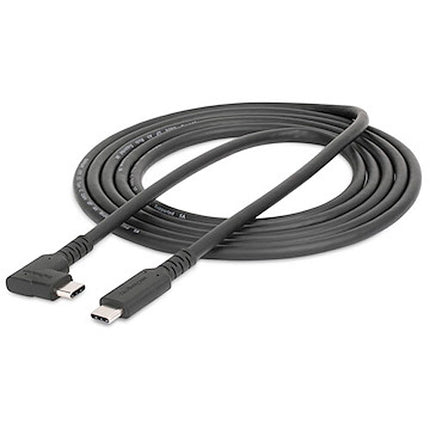 StarTech Cable USB-C Ángulo Recto 6' 4K 60Hz 100W PD