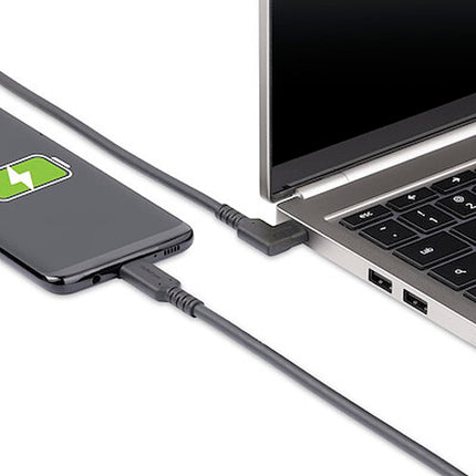 StarTech Cable USB-C Ángulo Recto 6' 4K 60Hz 100W PD