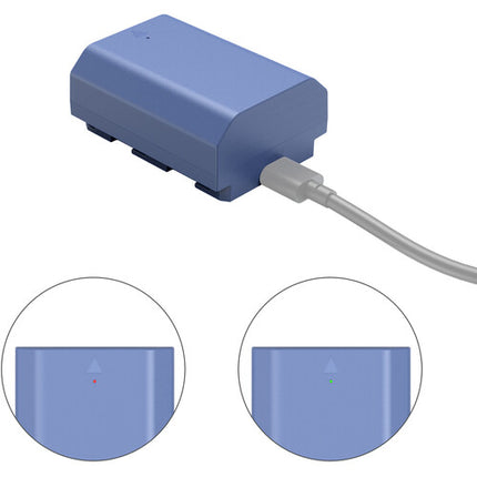 SmallRig NP-FZ100 Kit con 2 Baterías 2400mAh y Cargador USB-C