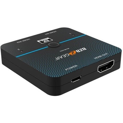 BZBGEAR Switch HDMI 2.1 2x1 8K60 HDR Chroma 4:4:4 5V 1A