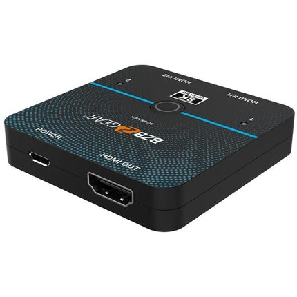 BZBGEAR Switch HDMI 2.1 2x1 8K60 HDR Chroma 4:4:4 5V 1A