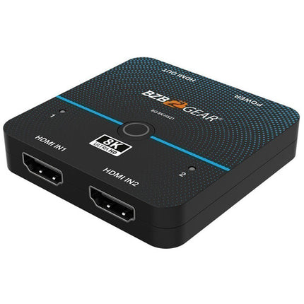 BZBGEAR Switch HDMI 2.1 2x1 8K60 HDR Chroma 4:4:4 5V 1A