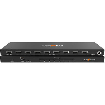 BZBGEAR BG-DA-18G2 Divisor HDMI Ultra Delgado 1x8 UHD 4K60 18 Gb/s