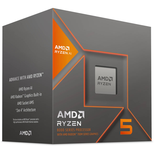 AMD Ryzen 5 8600G Procesador AM5 Seis Núcleos 4.3 GHz Wraith Cooling