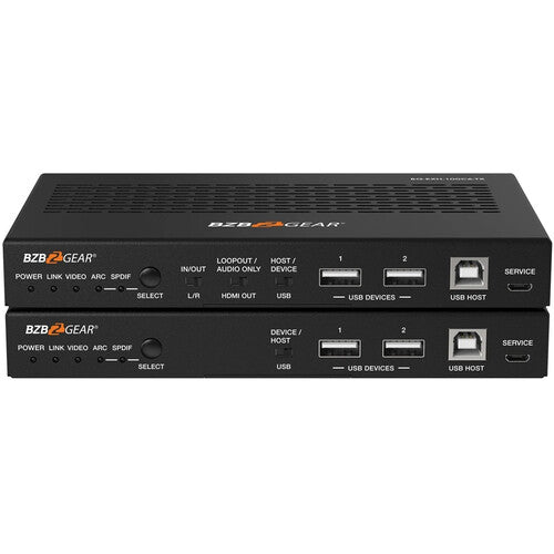 BZBGEAR 4K HDMI HDBaseT 3.0 Extensor 328ft UHD 4K60 4:4:4 con Audio Embedding