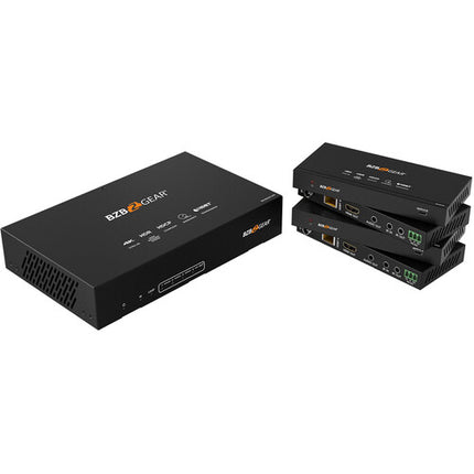 BZBGEAR 1x4 UHD 4K 18 Gb/s Divisor HDMI-over-HDBaseT con 4 Receptores y Extensión 393'