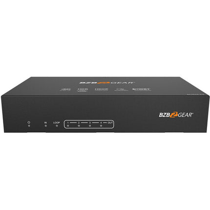 BZBGEAR 1x4 UHD 4K 18 Gb/s Divisor HDMI-over-HDBaseT con 4 Receptores y Extensión 393'