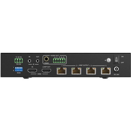 BZBGEAR 1x4 UHD 4K 18 Gb/s Divisor HDMI-over-HDBaseT con 4 Receptores y Extensión 393'