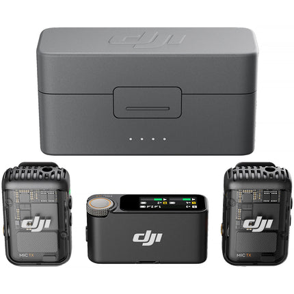 DJI Mic 2 Sistema de Micrófono Inalámbrico Digital Compacto 14 Horas de Grabación 820 Pies Alcance Bluetooth