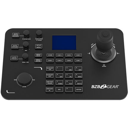 BZBGEAR Controlador PTZ Universal Avanzado IP RS-232 422 con Joystick y Pantalla LCD