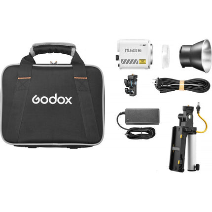 Godox ML60IIBi Monolight LED Bi-Color 2800-6500K Kit con Handgrip