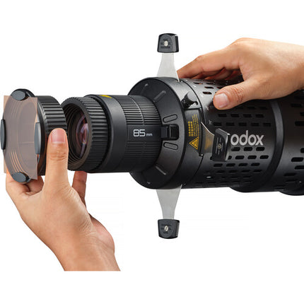 Godox BFP Proyector Flash para Bowens Lente óptico 85mm rotativo